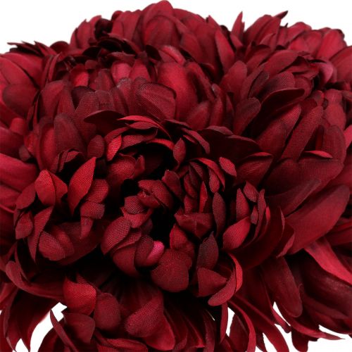 Floristik24 Kytice chryzantém Bordeaux 28cm 6ks