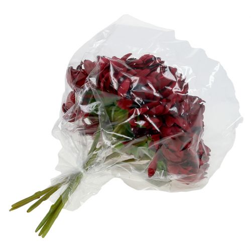 Floristik24 Kytice chryzantém Bordeaux 28cm 6ks