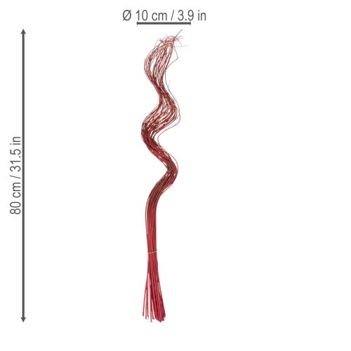 položky Dekorativní sušená větvička z kudrnaté vrby pro kreativní květinářství a bytové doplňky 80 cm 70 g