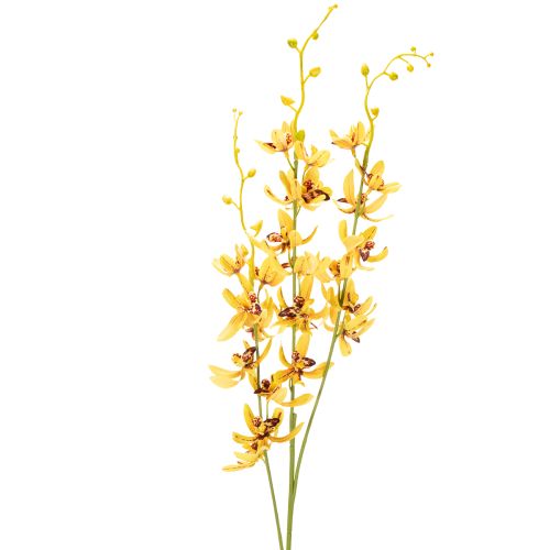 Umělá orchidej Cymbidium jako květinový stonek pro elegantní dekoraci, 95 cm, 2 kusy