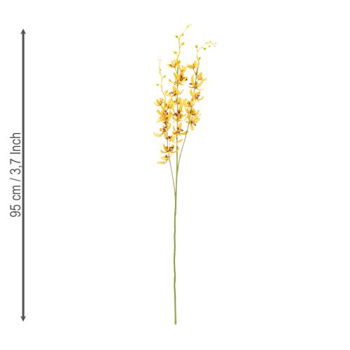 položky Umělá orchidej Cymbidium jako květinový stonek pro elegantní dekoraci, 95 cm, 2 kusy