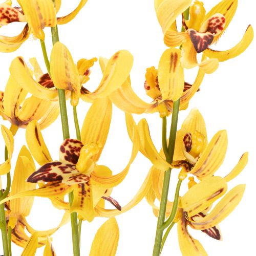 položky Umělá orchidej Cymbidium jako květinový stonek pro elegantní dekoraci, 95 cm, 2 kusy