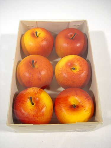 Floristik24 Jablka 7cm matná 6ks