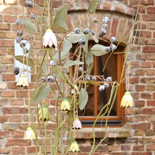 Floristik24 Deko věšák kovový květiny tulipán 6cm 3ks