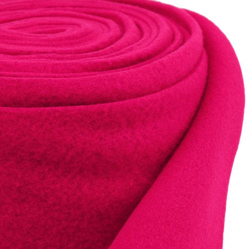 Floristik24 Ozdobný fleece růžový 15cm 5m