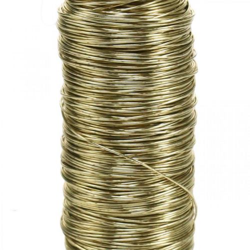 Deko smaltovaný drát Ø0,30mm 30g/50m zlatý