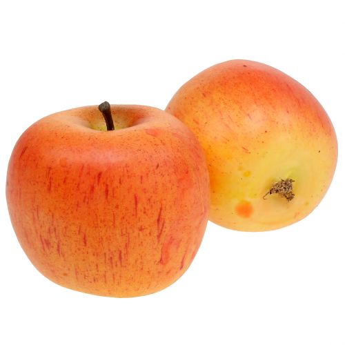 Floristik24 Dekorativní jablka Cox oranžová 7cm 6 ks