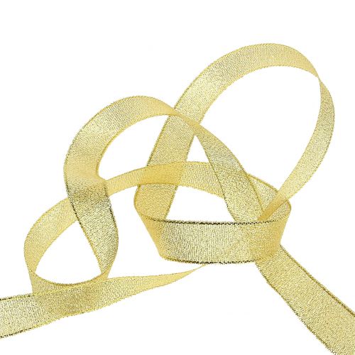 položky Ozdobná stuha zlatá 6mm 22,5m