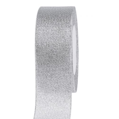 položky Ozdobná stuha stříbrná 40mm 22,5m