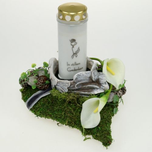 Floristik24 Rostlinný srdíčkový mech 28cm x 23cm