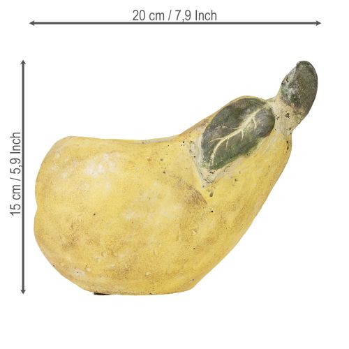 položky Dekorativní betonový květináč na hrušky, podzimní dekorace 19×12,5×15,5 cm