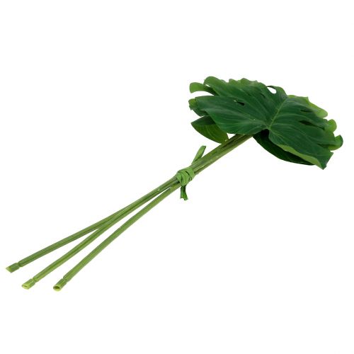 Floristik24 Deco Leaf Philo Leaf Green W11cm L29,5cm 3ks