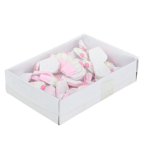 Floristik24 Miniaturní ozdobné košíčky růžové, bílé 2,5cm 60p