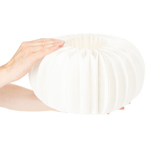 Papírová dekorační koule, moderní dýňová dekorace, papírová voština, 34 cm, 2 kusy | Floristik24.cz