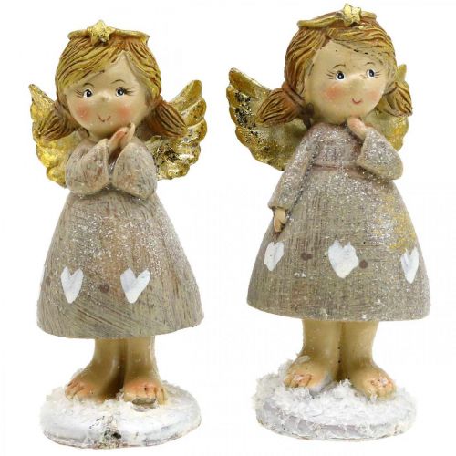 Floristik24 Deco anděl Vánoční anděl anděl postava anděl pár V10cm 2ks