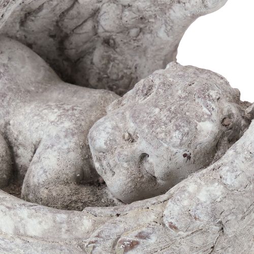 položky Dekorativní spící anděl s křídly, figurka anděla, hrobka 22,5 cm