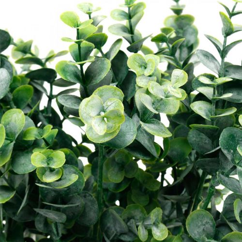 položky Dekorativní eukalyptová větev tmavě zelená umělá eukalyptová umělá zelená rostlina 6ks