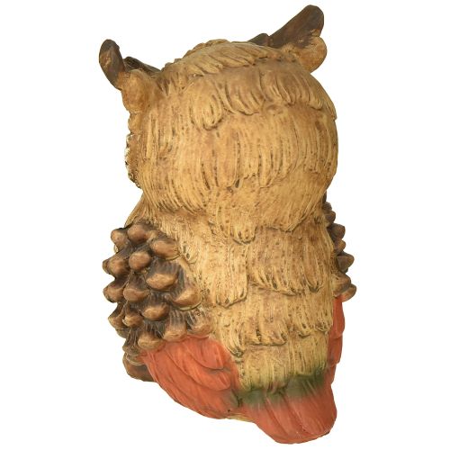položky Dekorativní sova, ručně malovaná, podzimní dekorace z polyresinu, výška 14 cm