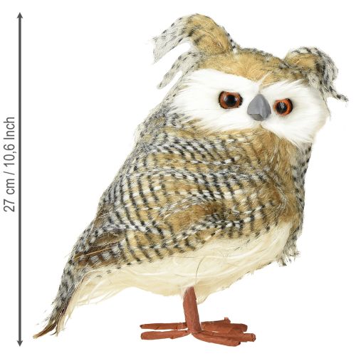 položky Dekorativní sova, podzim, lesní zvířátko, zimní dekorace V27cm