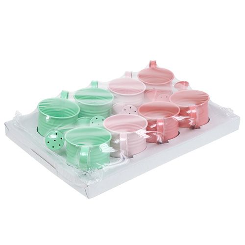 Floristik24 Dekorativní konve pastelové zadek. Ø7,5cm V7,5cm 8ks