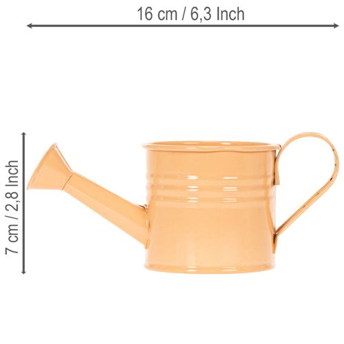 Sada dekorativních květináčů ve tvaru konve, kovová, 8dílná, vícebarevná, 16,5x7 cm - ideální květináče na balkon a do kuchyně | Floristik24.cz
