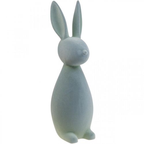 položky Deco Bunny Deco velikonoční zajíček flocked šedo-zelená V69cm