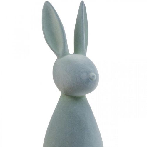 položky Deco Bunny Deco velikonoční zajíček flocked šedo-zelená V69cm