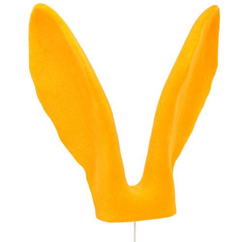 položky Ozdobná králičí ouška zlatožlutá tyčinka Velikonoční dekorace vločkovaná V56cm