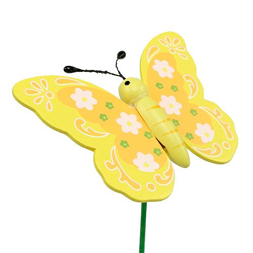 položky Dekorativní dřevění motýlci na špejli 8cm 24ks