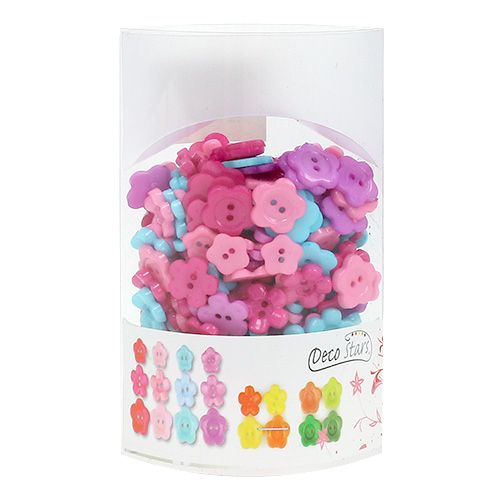 Floristik24 Ozdobné knoflíky barevné Ø1,2cm - 1,5cm 270ks