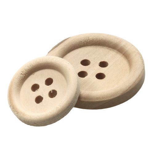 položky Ozdobné knoflíky přírodní 1,5cm - 2,5cm 150 ks