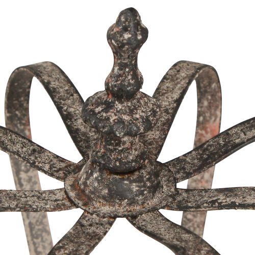 položky Dekorativní koruna, kovová dekorace starožitného vzhledu, rez Ø19,5 cm, výška 22 cm