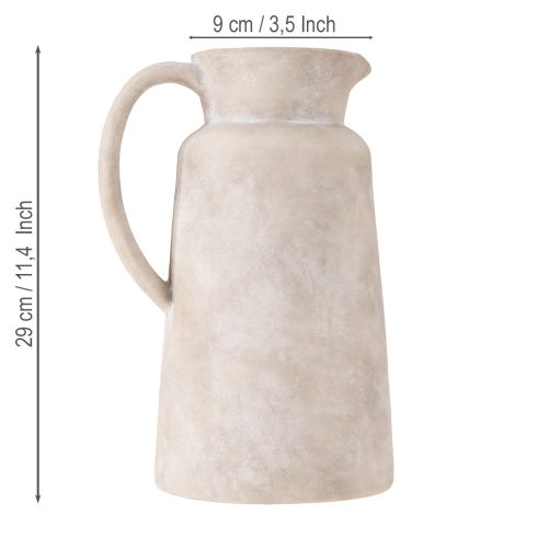 položky Dekorativní džbán dekorativní džbán keramický v béžové barvě Ø16cm V29cm