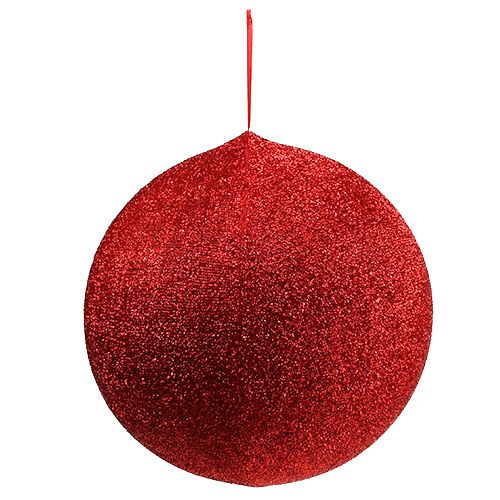 Ozdobný míč Ø40cm červený nafukovací