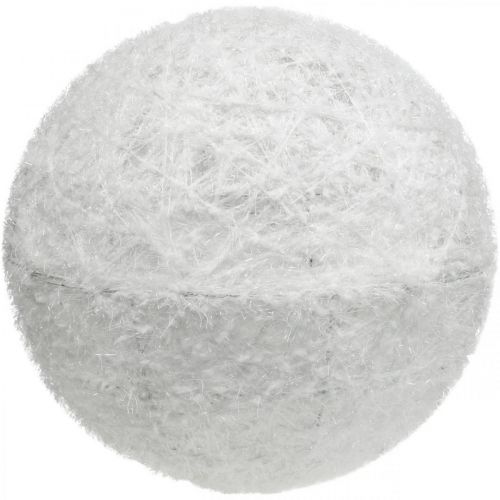 Floristik24 Deco Ball Wire Ball Deco Ball White dvě poloviny Ø40cm