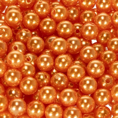 Dekorativní oranžové korálky, 8mm, 250 kusů | Floristik24.cz