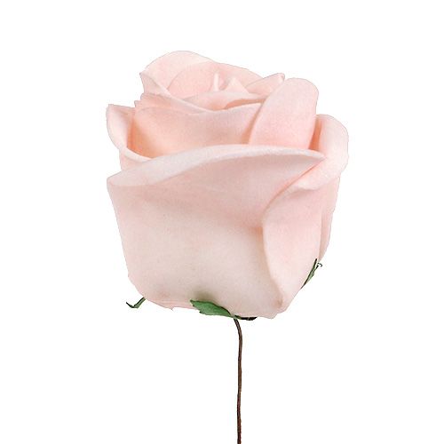 položky Deco rose mix bílá, růžová, krémová Ø7,5cm 12ks