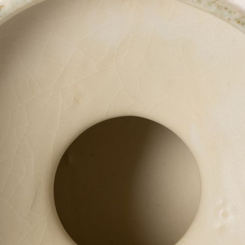 Dekorativní keramická miska, krémově šedozelená, Ø20cm, V16cm | Floristik24.cz