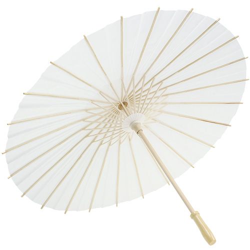 Floristik24 Dekorativní deštník bílý Ø60cm H42cm