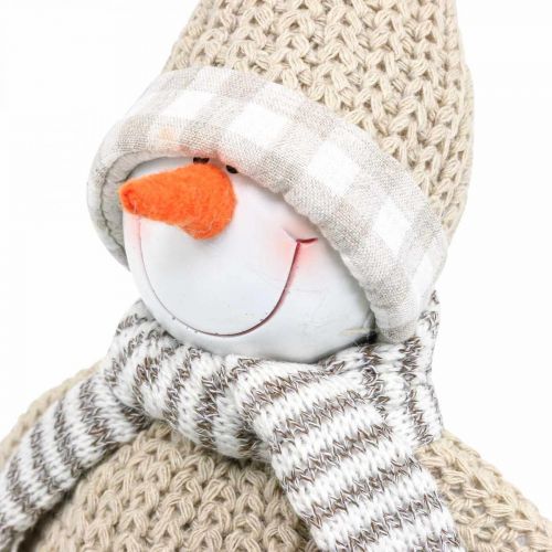 Floristik24 Deco sněhulák s čepicí a šálou Vánoční figurka V44cm