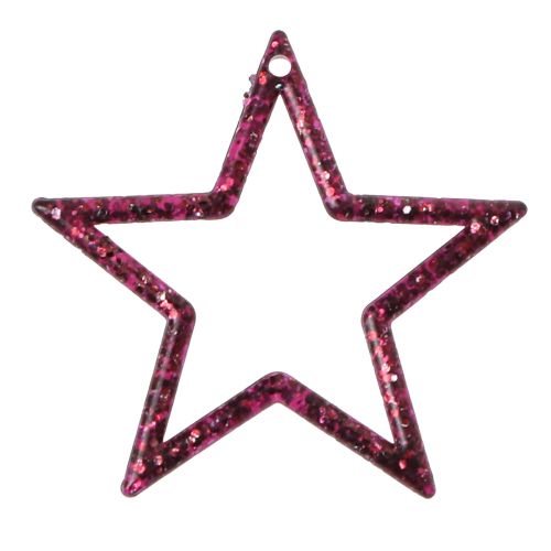 položky Dekorativní vánoční dekorace Star Berry Glitter Table Dekorace 4,5cm 120 ks