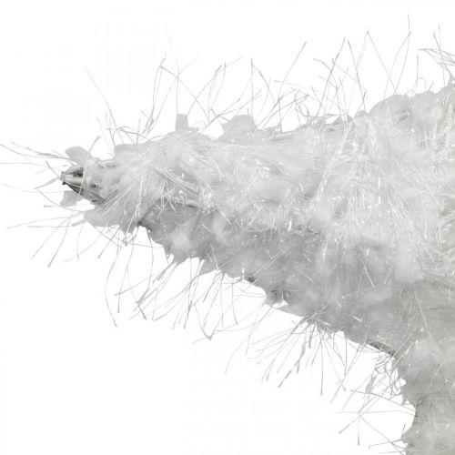 Floristik24 Vánoční dekorace hvězda Vánoční dekorace hvězda bílá vlna V30cm