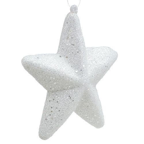 položky Dekorativní hvězda bílá na zavěšení 20cm