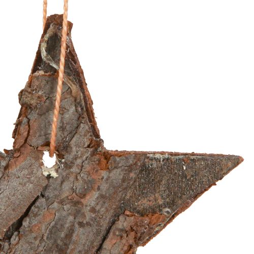 položky Dekorativní hvězdy borovice přírodní Vánoční ozdoby na stromeček borovicové hvězdy 6cm 12 ks