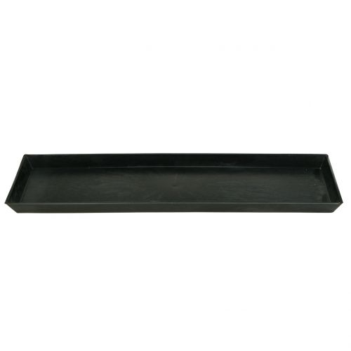 Floristik24 Dekorativní tác antracit 43cm x 12cm