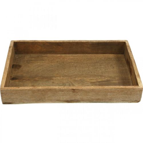 Floristik24 Dekorativní podnos dřevěný podnos obdélníkového aranžmá 37×25 cm