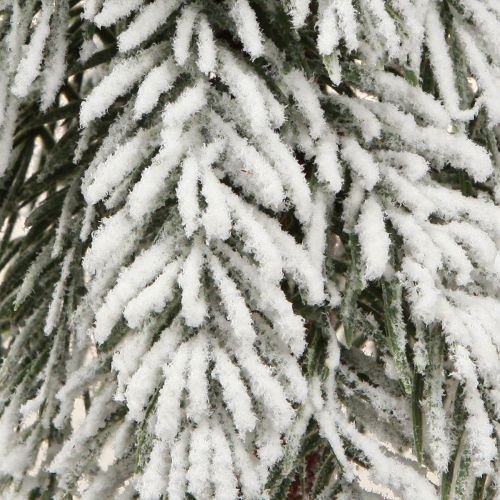položky Dekorativní vánoční stromek s umělým sněhem na podstavci 30cm 2ks