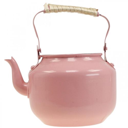 Floristik24 Dekorativní konvice květináč kovový starorůžový Ø8,6cm V16cm