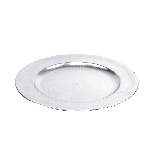 položky Dekorativní talíř stříbrný Ø28cm