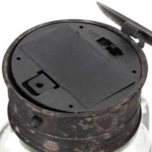 Dekorativní sklenice na pití s LED lampou Ø8cm V16cm | Floristik24.cz